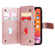 iPhone 11 Multifunctional Magnetic Copper Buckle Horizontal Flip Solid Color Leather Case with 10 Card Slots & Wallet & Holder & Photo Frame - Rose Gold