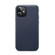 iPhone 11 Lamb Grain PU Back Cover Phone Case - Navy Blue