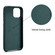 iPhone 11 Lamb Grain PU Back Cover Phone Case - Dark Green