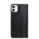 iPhone 11 Grid Texture Magnetic PU + TPU Horizontal Flip Leather Case with Holder & Card Slot  - Black