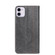 iPhone 11 Grid Texture Magnetic PU + TPU Horizontal Flip Leather Case with Holder & Card Slot  - Grey