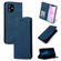 iPhone 11 Retro Skin Feel Business Magnetic Horizontal Flip Leather Case  - Navy Blue