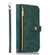 iPhone 11 Dream 9-Card Wallet Zipper Bag Leather Phone Case - Green