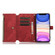 iPhone 11 Dream 9-Card Wallet Zipper Bag Leather Phone Case - Red