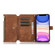 iPhone 11 Dream 9-Card Wallet Zipper Bag Leather Phone Case - Brown