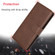 iPhone 11 Solid Color Horizontal Flip Protective Case with Holder & Card Slots & Wallet & Photo Frame & Lanyard - Brown