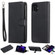 iPhone 11 Solid Color Horizontal Flip Protective Case with Holder & Card Slots & Wallet & Photo Frame & Lanyard - Black