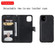 iPhone 11 Solid Color Horizontal Flip Protective Case with Holder & Card Slots & Wallet & Photo Frame & Lanyard - Black