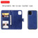 iPhone 11 Solid Color Horizontal Flip Protective Case with Holder & Card Slots & Wallet & Photo Frame & Lanyard - Purple