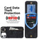 iPhone 11 Retro Ring and Zipper RFID Card Slot Phone Case - Black