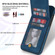 iPhone 11 N.BEKUS Vertical Flip Card Slot RFID Phone Case  - Blue
