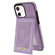 iPhone 11 N.BEKUS Vertical Flip Card Slot RFID Phone Case  - Purple