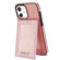 iPhone 11 N.BEKUS Vertical Flip Card Slot RFID Phone Case  - Rose Gold