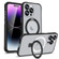 iPhone 11 Metal Eyes Series MagSafe Magnetic Holder Phone Case - Black