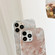 iPhone 11 2 in 1 Detachable Marble Pattern Phone Case - Pink
