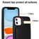 iPhone 11 Metal Buckle Card Slots Phone Case - Black