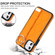 iPhone 11 Non-slip Full Coverage Ring PU Phone Case with Wristband - Orange