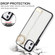 iPhone 11 Non-slip Full Coverage Ring PU Phone Case with Wristband - White