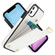 iPhone 11 Metal Buckle Card Slots Phone Case - White