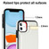 iPhone 11 Metal Buckle Card Slots Phone Case - White