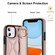 iPhone 11 Non-slip Full Coverage Ring PU Phone Case with Wristband - Rose Gold