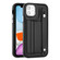 iPhone 11 Shockproof Leather Phone Case with Wrist Strap - Black