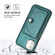 iPhone 11 Shockproof Leather Phone Case with Card Holder - Green