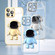 iPhone 11 Electroplating PC Astronaut Holder Phone Case with Lens Film - Blue