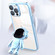 iPhone 11 Electroplating PC Astronaut Holder Phone Case with Lens Film - Silver