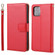 iPhone 11 Plain Weave Cowhide Genuine Leather Phone Case  - Red