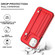 iPhone 11 Shockproof Leather Phone Case with Wrist Strap - Red