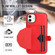 iPhone 11 Shockproof Leather Phone Case with Card Holder - Red