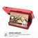 iPhone 11 Zipper Wallet Card Bag PU Back Case  - Red