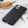 iPhone 11 Ostrich Texture Genuine Leather Protective Case  - Black