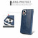 iPhone 11 Crazy Horse Texture Detachable Magnetic Back Cover Horizontal Flip Leather Case with Holder & Card Slots & Photo Frame & Wallet  - Blue