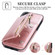 iPhone 11 Zipper Wallet Bag PU Back Cover Shockrpoof Phone Case with Holder & Card Slots & Wallet  - Pink