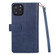 iPhone 11 Multifunctional Zipper Horizontal Flip Leather Case with Holder & Wallet & 9 Card Slots & Lanyard - Blue