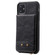 iPhone 11 Vertical Flip Shockproof Leather Protective Case with Short Rope, Support Card Slots & Bracket & Photo Holder & Wallet Function - Black