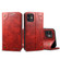 iPhone 11 Baroque Simple Horizontal Flip Leather Case, with Holder & Card Slots & Wallet - Red