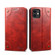 iPhone 11 Baroque Simple Horizontal Flip Leather Case, with Holder & Card Slots & Wallet - Red