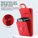iPhone 11 Card Slot Leather Phone Case - Red