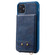 iPhone 11 Vertical Flip Shockproof Leather Protective Case with Short Rope, Support Card Slots & Bracket & Photo Holder & Wallet Function - Blue