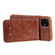 iPhone 11 Vertical Flip Shockproof Leather Protective Case with Short Rope, Support Card Slots & Bracket & Photo Holder & Wallet Function - Coffee