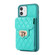 iPhone 11 Card Slot Leather Phone Case - Mint Green