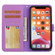 iPhone 11 Cross Texture Detachable Leather Phone Case  - Purple