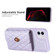 iPhone 11 Horizontal Metal Buckle Wallet Rhombic Leather Phone Case - Purple