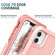 3 in 1 PC + TPU Phone Case with Ring Holder iPhone 11 - Pink