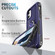 3 in 1 PC + TPU Phone Case with Ring Holder iPhone 11 - Navy Blue