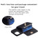 iPhone 14 Plus Horizontal Metal Buckle Wallet Rhombic Leather Phone Case - Black