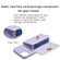 iPhone 14 Plus Horizontal Metal Buckle Wallet Rhombic Leather Phone Case - Purple